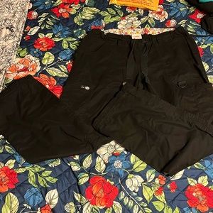Medium black koi scrub pants